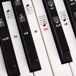 Autocollants et Stickers de Notes pour Piano