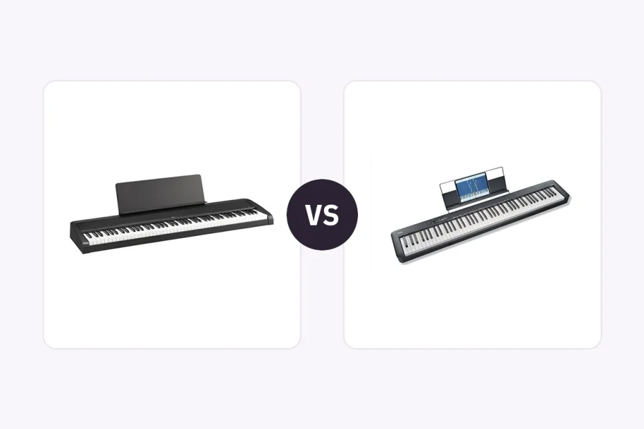 Comparatif des pianos numériques Korg B2 et Casio CDP-S110